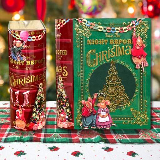 Karácsonyi nagy mesekönyv sütis doboz, kisegeres