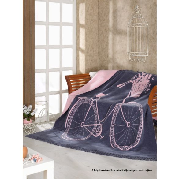 Nancy pamut takaró biciklivel 150x200 cm