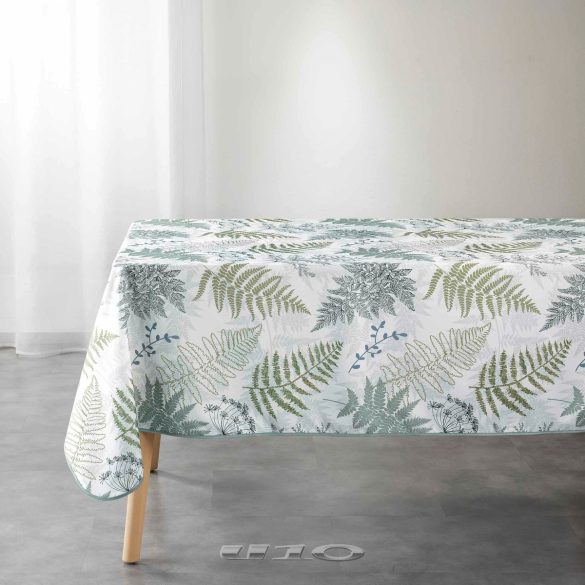 Melisandre páfrány mintás szennytaszító asztalterítő, XL-es, 150x240 cm