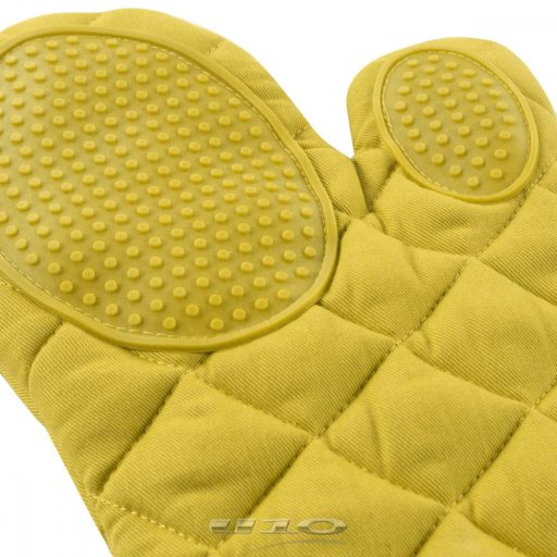 "Cuistot yellow" mustársárga színű szilikonos kesztyű