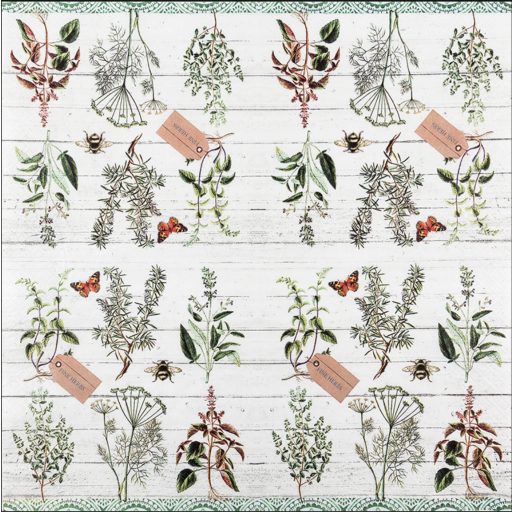 Botanic szalvéta, 3 rétegű, 20 db/csomag, Home Fashion