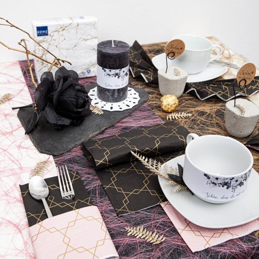 Art Deco rose szalvéta, 3 rétegű, 20 db/csomag, Home Fashion