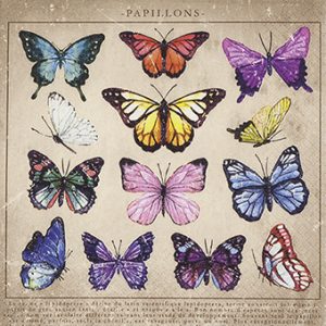 Papillon pillangós szalvéta, 3 rétegű, 20 db/csomag, Home Fashion