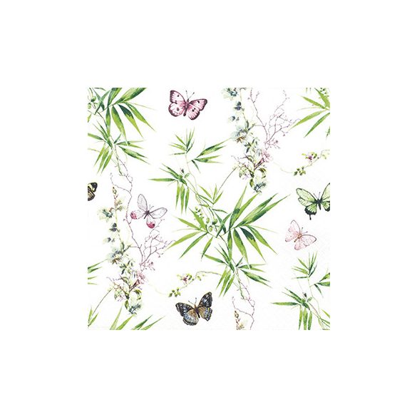 Butterfly Garden pillangós szalvéta, 3 rétegű, 20 db/csomag, Home Fashion