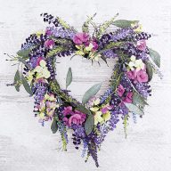   Lavender heart szalvéta, 3 rétegű, 20 db/csomag, Home Fashion