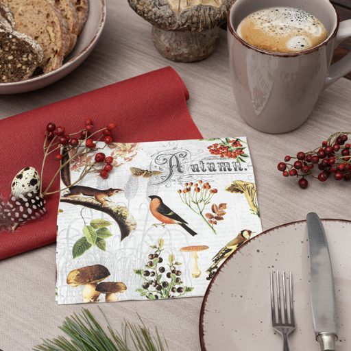 Autumn relax szalvéta, 3 rétegű, 20 db/csomag, Home fashion