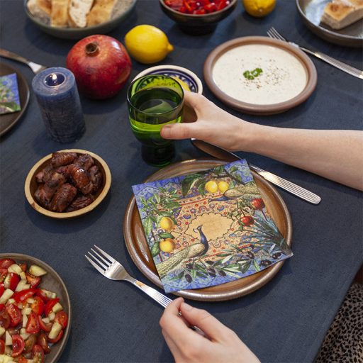 Eden pávás szalvéta, 3 rétegű, 20 db/csomag, Home Fashion