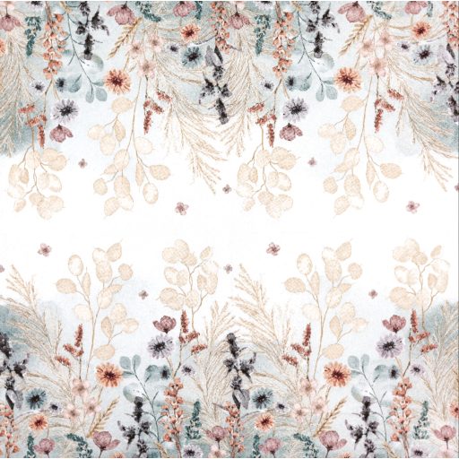 Mellow flowers virágos szalvéta, 3 rétegű, 20 db/csomag, Home Fashion