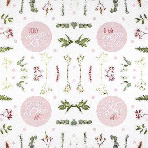 Bon Appetit szalvéta, 3 rétegű, 20 db/csomag, Home Fashion