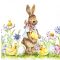 Sweet Bunny húsvéti szalvéta, 3 rétegű, 20 db/csomag, Home Fashion