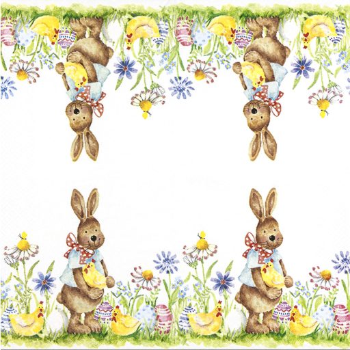 Sweet Bunny húsvéti szalvéta, 3 rétegű, 20 db/csomag, Home Fashion