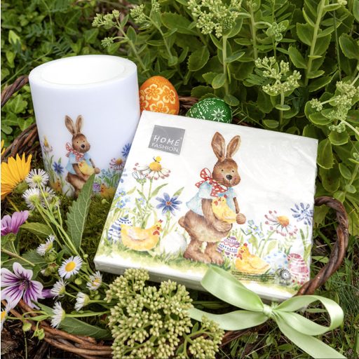 Sweet Bunny húsvéti szalvéta, 3 rétegű, 20 db/csomag, Home Fashion