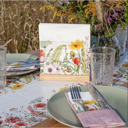 Virágmező szalvéta, 3 rétegű, 20 db/csomag, Home Fashion