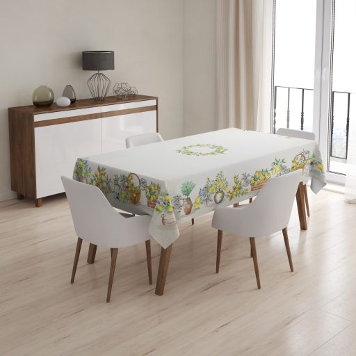 NAPOLI Citrom mintás mediterrán 140x240 cm asztalterítő 