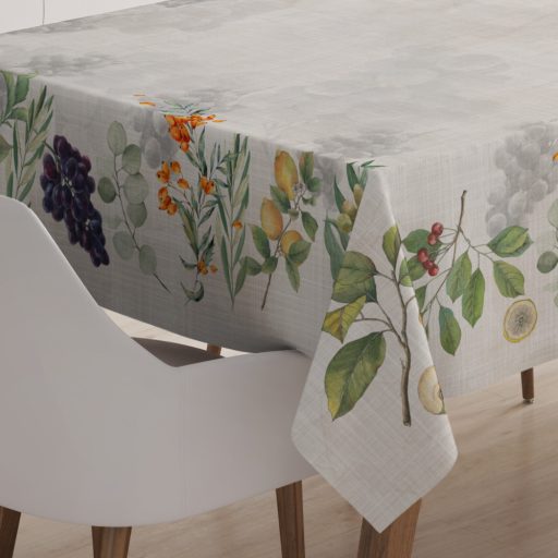 FRUTAS Szőlő mintás, gyümölcsös asztalterítő, 100x100 cm