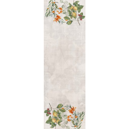 FRUTAS Gyümölcs mintás asztali futó, 45x140 cm