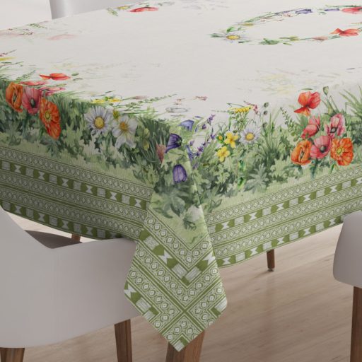 POPPY Pipacs mintás virágos 140x180 cm asztalterítő 