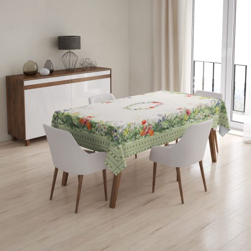 POPPY Pipacs mintás virágos 140x180 cm asztalterítő 