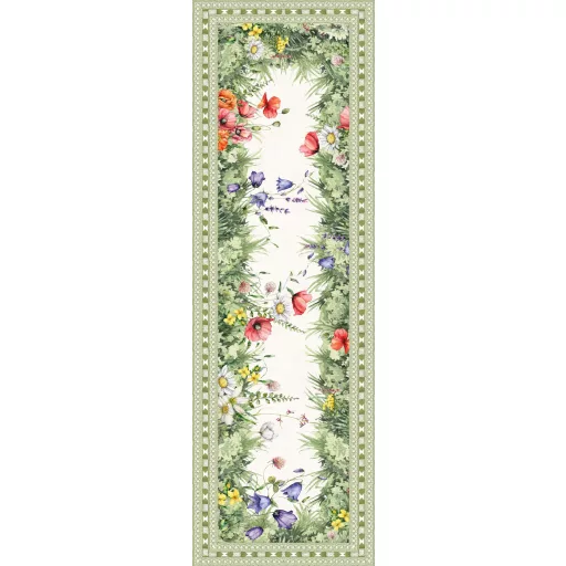 POPPY Pipacs mintás virágos asztali futó, 45x140 cm