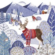   Norvegia karácsonyi szalvéta, 3 rétegű, 20 db/csomag, Home Fashion