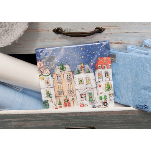 Winter Village karácsonyi szalvéta, 3 rétegű, 20 db/csomag, Home Fashion