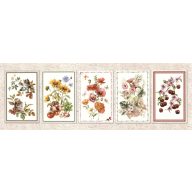 Botanic mix 5 részes konyharuha szett, 55x75 cm