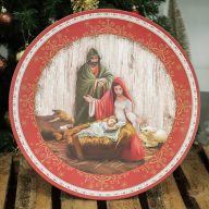 Dekor tányér, betlehemi, 33 cm