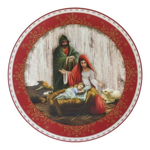 Dekor tányér, betlehemi, 33 cm