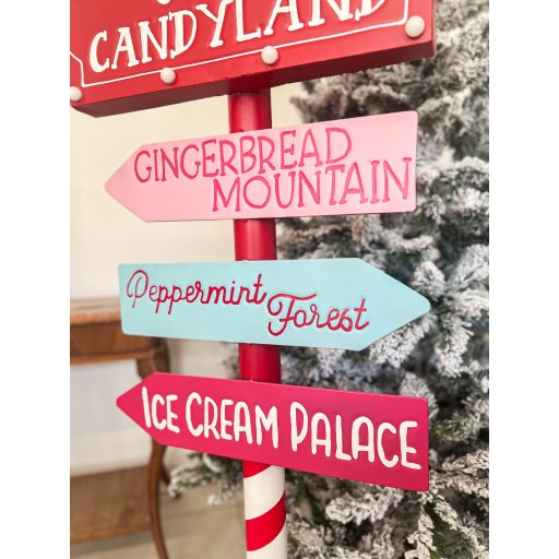 Candyland karácsonyi útmutató tábla 154 cm, UTOLSÓ DB