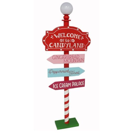 Candyland karácsonyi útmutató tábla 154 cm, UTOLSÓ DB