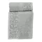 Csiga vonalas, strasszköves törölköző díszdobozban, szürke, 50x90 cm