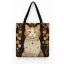 Klimt macskás (vörös-fehér) bevásárló táska, gobelin