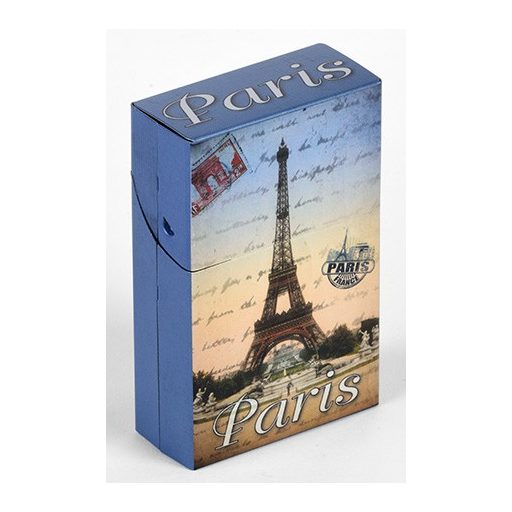 Fém cigaretta tartó - Párizsi Eiffel toronnyal