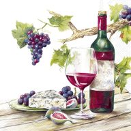   Red wine tasting boros szalvéta (koktél), 3 rétegű, 20 db/csomag, IHR