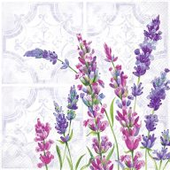   Lavanda levendulás szalvéta (koktél), 3 rétegű, 20 db/csomag, IHR