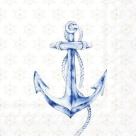   Anchor horgonyos szalvéta (koktél), 3 rétegű, 20 db/csomag, IHR