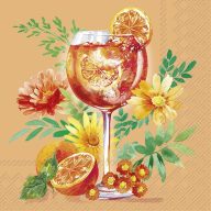   Orange cocktail aperolos szalvéta (koktél), 3 rétegű, 20 db/csomag, IHR