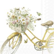   Flower bike 2 biciklis szalvéta (koktél), 3 rétegű, 20 db/csomag, IHR