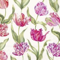   Estelle cream tulipános szalvéta (koktél), 3 rétegű, 20 db/csomag, IHR
