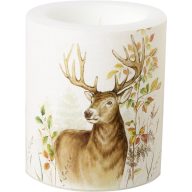 Hunted deer szarvasos, átvilágítós gyertya 10,5 cm IHR