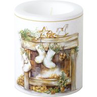   Cozy fireplace karácsonyi, átvilágítós gyertya 10,5 cm IHR