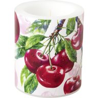  Cherry fruits cseresznyés, átvilágítós gyertya 10,5 cm IHR
