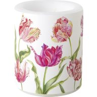   Estelle cream tulipános, átvilágítós gyertya 10,5 cm IHR