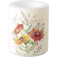 Soft sunset virágos, átvilágítós gyertya 10,5 cm IHR