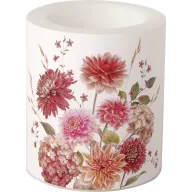   Autumn bouquet őszi virágos, átvilágítós gyertya 10,5 cm IHR