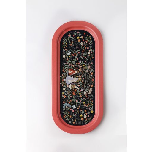 Tales Alíz meseországban fém kis tálca, ovális