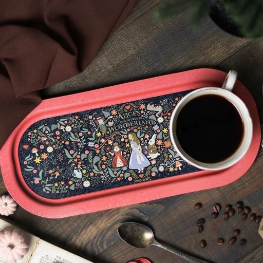 Tales Alíz meseországban fém kis tálca, ovális