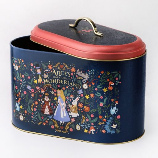 Alíz kalandjai Csodaországban fém fedeles tároló