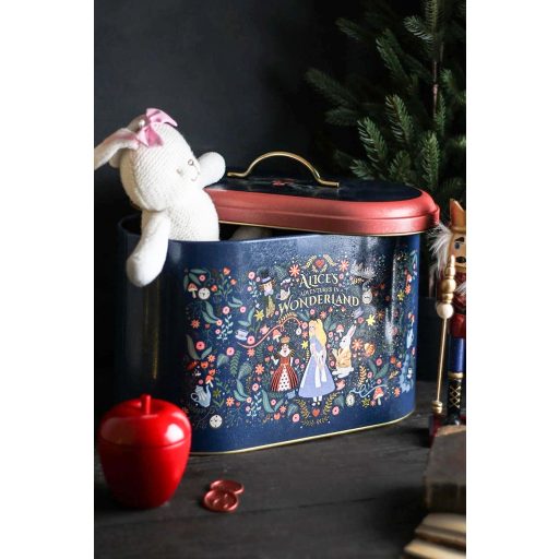 Alíz kalandjai Csodaországban fém fedeles tároló
