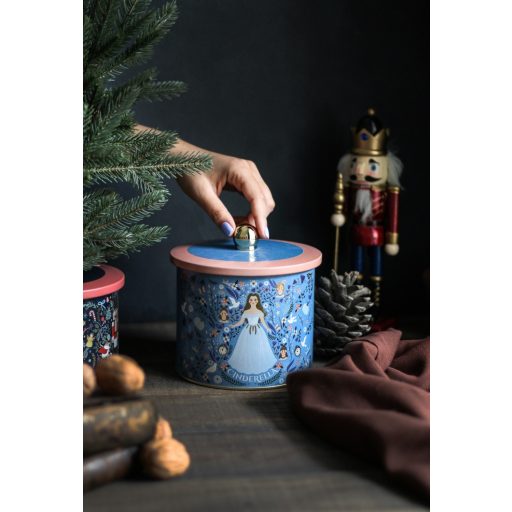 Tales Hamupipőke arany gombos fém tároló